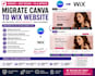 migrate canva website to wix keep design booking payment seo mobile fix
