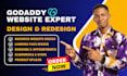 design godaddy website redesign godaddy website design develop godaddy website