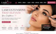 design wix lash extension website lash salon lash studio booking website