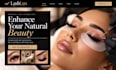 design wix lash extension website lash salon lash studio booking website