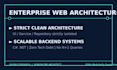 build scalable enterprise web applications with strict clean architecture