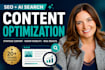 optimize website content for SEO and ai search