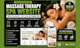 build massage therapy website spa website health wellness beauty care website