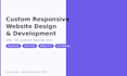 custom responsive website built with HTML, CSS, javascript and bootstrap