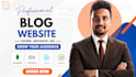 design and develop a professional blog website