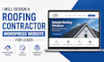design a roofing contractor wordpress website for leads