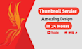 design catchy youtube thumbnails and do background removal