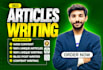 do SEO article writing and web content