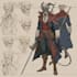 draw dnd character design and illustration
