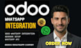 fix odoo whatsapp API integration webhook integration odoo documentation expert
