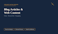 write engaging blog articles and web content