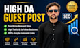 do high quality niche guest post with dofollow backlinks