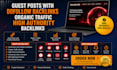 publish a guest posts with high authority backlinks