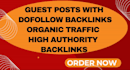 publish a guest posts with high authority backlinks