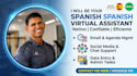 be your professional virtual assistant in spanish