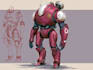 draw robot and mech design for you