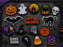 make custom halloween embroidery patches, spooky iron on and sew on patches