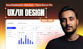 ui ux design, web app design, saas dashboard design in figma