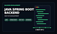 develop java spring boot backend and rest apis