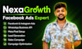 manage facebook ads and whatsapp business API
