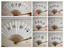 custom hand painted chinese calligraphy folding fan