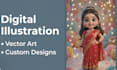 create custom ai vector art and digital illustrations
