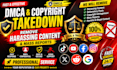 takedown harassing remove defaming copyright content facebook instagram dmca