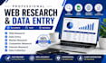 do accurate data, copy past, web research and PDF conversion