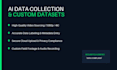 do ai data collection, high quality video shooting, and data labeling