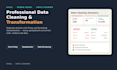 clean excel data, fix errors and prepare reports