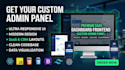 develop a custom admin panel and saas dashboard frontend