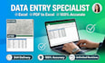 do fast and accurate data entry in excel, PDF, CRM