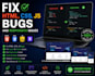 fix HTML CSS javascript bugs and responsive website issues