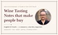 write expert wine tasting notes for your ecommerce or wine list
