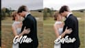 editing wedding photo in lightroom