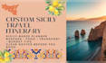 create a custom sicily travel itinerary with budget tips