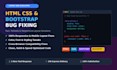 build responsive frontend website or fix HTML CSS bugs