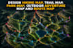 design hiking map trail map topographic map park map and campground map