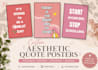design  aesthetic quote posters for wall art and prints