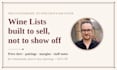 create or redesign your restaurant wine list as a sommelier