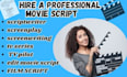do movie script, screenplay, screenwriting, movie script writing, scriptwriter