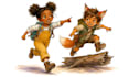 design childrens book character turnaround pose and expression sheet