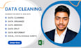 clean, dedupe, sort and format your excel data