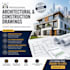 draw architecture, city permit drawings, architectural and construction drawings