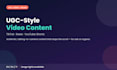 ugc style short form video content