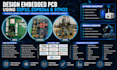 design embedded pcb using esp32, esp8266, stm32 with schematic and pcb layout