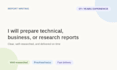 prepare reports for you