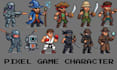 pixel game character, character sprite, game sprite, nsfw pixel, sprite sheet