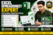 do excel data entry data cleaning formating and spreadsheet