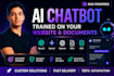 build an ai chatbot trained on your website and documents